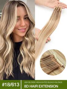 8D纳米珠接发，微环真人发接发，隐形无痕微环真人发接发，微珠直发接发，隐形迷你硅胶珠，易于安装，无缝，自然直发，完美延长长发，打造自然直发造型