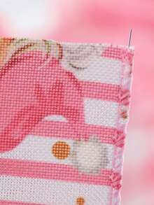 1PC 177-Inch Pink Christmas Holiday Ribbon, Cute Santa Claus Candy Snowflake Christmas Tree Pattern Ribbon, Made Of Polyester, Suitable For Christmas Decoration, Gift Packaging, Box Decoration, DIY Craftsmanship, Christmas Gifts, And Gift-Giving Christmas Decorations Winter Room Decor Christmas Decorations Home Christmas Gifts Christmas Decor