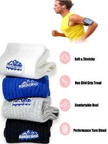 5 Paar Unisex Sportsocken, in leuchtenden Farben, geeignet für Laufen und andere Sportarten, passend für Frühling/Herbst Sport und Freizeitbekleidung