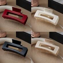 4 piezas/2 piezas/1 pieza Nuevos clips de pelo de silicona suave de 11 cm sin deslizamiento y antideslizantes - Agarre fuerte, unisex - Elegantes clips de pelo negros, adecuados para uso diario, gimnasio, ocasiones formales - Extracción sin daños, accesorio de pelo moderno, accesorios de pelo con textura de goma, pinzas de garra de otoño, accesorios de invierno para atuendos de vacaciones para mujer