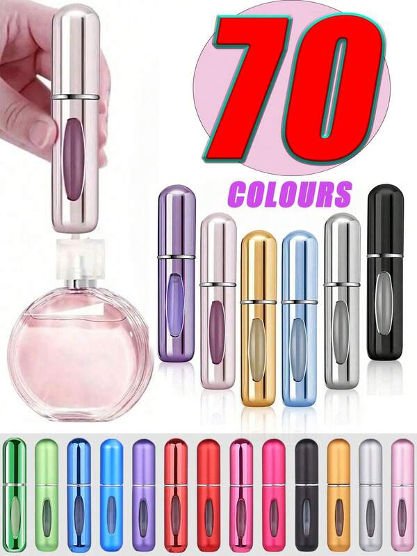 1-5 Stück nachfüllbarer Parfümreisebehälter, Reiseparfüm, nachfüllbarer Mini-Reiseparfümzerstäuber, nachfüllbarer Parfümzerstäuber zum Mitnehmen (5ml 10-150 Stück für), nachfüllbare Pumpspray-Verpackung zum Reisen und Unterwegs-Sein, Reise- und Camping-Urlaubsaccessoires für Damen und Herren Parfüm