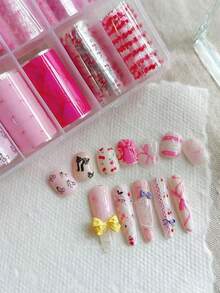 10 Peças Conjunto Variado de Adesivos Térmicos de Transferência Simples, Elementos Desenhados à Mão Criativos Céu Estrelado, Xadrez, Estrelas, Letras em Inglês, Rede, Denim, Laço, Coração, Cereja, Patchwork, Floral, Estilo Francês Chique, Holográfico, Estilo Chinês Clássico, Decoração de Arte de Unhas Acessórios DIY, Adequado para Livros, Papelaria, Desktops, Tablets, Vidro, Scrapbooking, Ótimo Presente com Caneta de Silicone de Duas Pontas