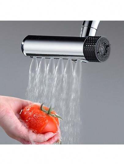 1 件多功能水龙头起泡器，6 种水流模式，浴室浴缸水槽厨房水龙头，水槽水龙头更换配件，家庭必备