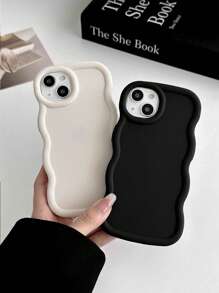 3 件多巴胺波浪纹手机壳，适用于 和 Galaxy 16、16 Pro Max、16 Pro、16 Plus，白色、黑色、粉色 - 彩色 - 查看 6