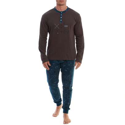 Kisses and Love Pijama Hombre Algodón de Manga Larga KLP4 - Entrega 24/48 horas en Peninsula y Baleares