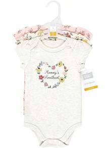 - Body unisex de algodón para - Flores pintadas suaves - Ver 4