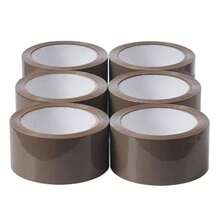 1/2/6 rollos de cinta de embalaje transparente, 48mm x 66m, cinta adhesiva resistente para sellar cajas, adecuada para decoración navideña, eventos deportivos y envoltura de regalos