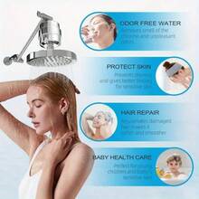 Conjunto de purificador de aire de 15 etapas, purificador de aire de metal pesado, calentador doméstico preestablecido, cabezal de ducha de lluvia