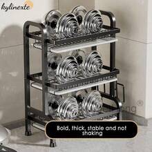 2/3 Tier Dish Drainer Plate Rack With Drip Draining Plate Bowl Tray Sink Drying UK - 2-tier - View 7