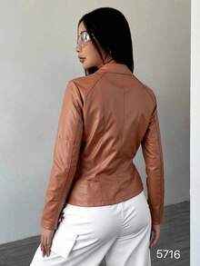 chaqueta de mujer - Caqui - Ver 2