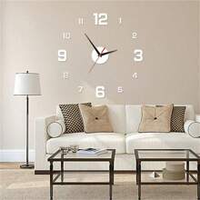1 pieza Reloj de pared que brilla en la oscuridad, diseño creativo de espejo reloj de pared, ¡este reloj de pared es relativamente pequeño y exquisito! - Multicolor - Ver 18