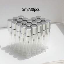 6 件/30 件/50 件 2ML/3ML/5ML/10ML 空玻璃喷雾瓶，可再填充迷你香水雾化器，带镀金喷雾器的便携式旅行样品瓶，男女通用化妆品容器，适合作为送给父母和朋友的礼物 - 彩色 - 查看 29