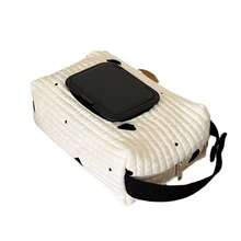 1pc Fashionable Large Capacity Retractable Travel Portable Handbag Tissue Box Wet Wipes Storage Organizer - Apricot - View 10