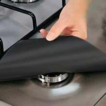 4 Stück Gasherd Öl-beständige Matte, Schutzauflage, Herd Reinigungsmatte, Spritzschutz, Integrierte Küchenoberflächen Schutz- und Reinigungsauflage, Familien Dinner Zubehör, Party Ausstattung