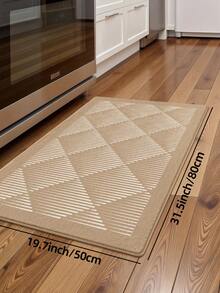DAJIANG 1 pieza Felpudo antideslizante de terciopelo grueso, alfombra de piso cómoda, alfombra de pasillo, alfombra de cocina, lavable a máquina, fácil de limpiar, decoración del hogar, alfombra de cocina - Multicolor - Ver 17