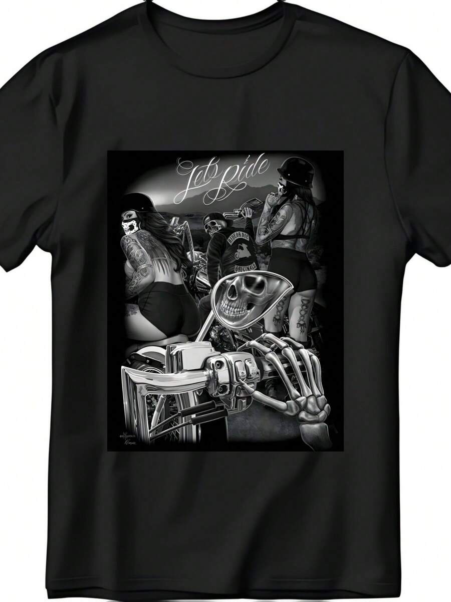 Ride Or Die Mayans Sexy Biker Chicks Motorcycle David Gonzales DGA - Black - View 1