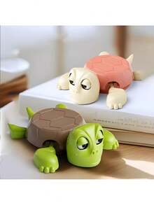 创意3D打印海龟杯垫搞怪惊吓海龟隔热杯垫，按压惊吓两用水杯架，减压咖啡茶杯垫，万圣节圣诞派对用品 - 彩色 - 查看 5