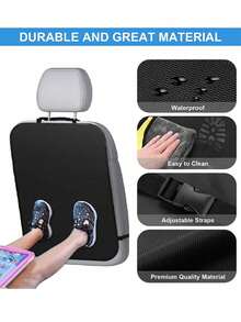 1PCS/2PCS Auto Seat Back Kick Protectors Premium Car Seat Back Covers | Waterproof Design Shields Upholstery From Mud, Scratches & Stains | Durable Protection For Rear Seat Areas, Perfect For Families & Pets | Universal Fit For Most SUVs, Essential Auto Interior Guard Accessory - 款式A - 查看 1