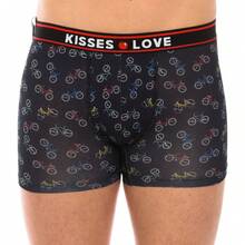 Kisses and Love Coffret cadeau boxers et chaussettes homme KL6000 - Rouge - Voir 5