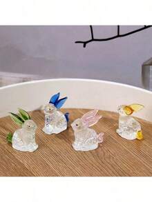 One Handmade Crystal Elephant, An Elegant Holiday Gift. Suitable For Family, Friends, Lovers, Girlfriends And Household Members, The Crystal Material Adds A Luxurious Feel. Can Be Used As Room Decoration, Office Desk Ornament, Home Decor, Holiday Gift, Birthday Gift, Scene Decor And Holiday Accessories Gifts Graduation