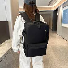 1pc Unisex Large Capacity Expandable Travel Backpack, Outdoor Beach Bag, Student Bag, Dual Compartment Waterproof Durable Backpack With Multiple Pockets, Suitable For Travel, Commuting, Shopping, Beach, Gift For Friends And Family Large Capacity Bag