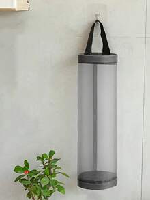 1pc Wall-Mounted Retractable Kitchen Trash Bag Dispenser, Plastic Bag Organizer For Kitchen, Shopping Bags, Foldable Garbage Bag Holder, Shoe Cover Storage Bag, Bedroom Packaging Bag Organizer, Mesh Hanging Kitchen Storage Bag, Suitable For Beach Party, Camping, Room Decor, Kitchen Organizer Accessories, Practical Kitchen Tools (Random Color & Style)