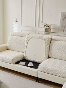 1 szt. Nowoczesny, świeży styl, modny nadruk, polarowy pokrowiec na sofę, elastyczny, uniwersalny pokrowiec na poduszkę na sofę, prosty i nowoczesny, antypoślizgowy pokrowiec na sofę, odpowiedni na sofy w kształcie litery L i sofy 1/2/3/4-osobowe, idealny do sypialni, salonu, biura, wystroju domu, odpowiedni na każdą porę roku.