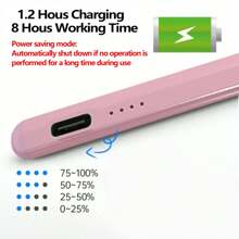 1pc Universal Capacitive Touch Screen Stylus Pen For Smartphones & Tablets, No Wireless Connection Needed, USB Rechargeable, Magnetic Alloy Material, Compatible With Apple//IOS/Android/Windows/IPad Pro Air Mini Tablets & Smartphones, Compatible With Apple Tablets Updated After 2018