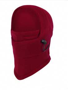 1个儿童全脸滑雪面罩，儿童抓绒拉法帽，男女通用滑雪帽 - 彩色 - 查看 9