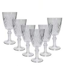 Set Of 6 Wine Glasses, Clear Water, 200ml, Madrid - 透明的 - 查看 3