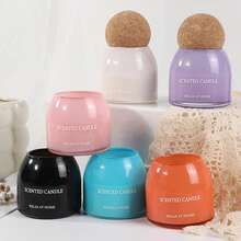 1pc/2pcs 5.5oz Black Soy Wax Candle Jar With Bow Ribbon Gift Box, English Pear & Freesia Scented Candle, 1pc White/Orange/Pink/Black/Purple Wooden Wick Glass Jar Candle, Long Burning Time, No Candle Holder Needed, Suitable For Home Decor, Holiday Decoration, Birthday, Bedroom, Wedding, Dining Table, Best Friend Gift, Women Gift, Winter Gift, Christmas Decoration