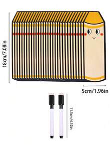 BELLKIDS 10 Pcs, Double-Sided Erasable Cards, Four Colors, Pencil Shaped Blank Cards, DIY Cards, Pencil Drawing Cards, Lucky Cards, Cognitive Game Props, Suitable For Classroom, Home, Student Stationery, Teaching Aids