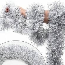 1 Roll Of Christmas Leather Strips, Green Vine Christmas Wreaths, Wedding Decorations, The Most Suitable As Gifts, Christmas Decoration Wool Strips, Event Scene Decoration And Decoration Items, Christmas Wool Strips - Multicolor - View 14