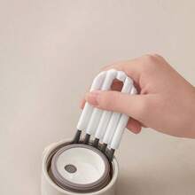 5pcs Multipurpose Computer Cleaning Kit: Soft Brush Keyboard Cleaner, Crevice Duster And Keycap Cleaner, Thermal Bottle Cap Cleaning Brush, Curved Handle Deep And Shallow Groove Keyboard Cleaner, Baby Bottle Brush, Desktop Cleaning Set, Multifunctional Brush Back To School