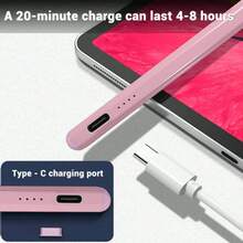1pc Universal Capacitive Touch Screen Stylus Pen For Smartphones & Tablets, No Wireless Connection Needed, USB Rechargeable, Magnetic Alloy Material, Compatible With Apple//IOS/Android/Windows/IPad Pro Air Mini Tablets & Smartphones, Compatible With Apple Tablets Updated After 2018