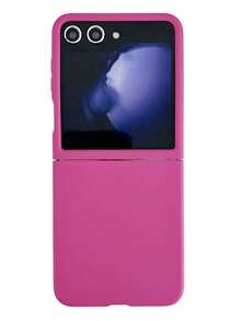 Ultra-Thin Matte Phone Case For Samsung Galaxy Z Flip 5 6 5G Z 7FE, Luxury Super Slim Back Cover - Hot Pink - View 3