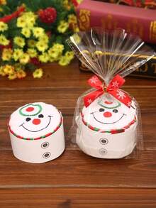 1pc Christmas Cake Shaped Towel, Christmas Hand Towel, Christmas Decoration Red Santa Claus New Year Gift, Christmas Pattern Design Christmas Towel Gift Set, Seasonal Kitchen And Table Decoration Napkins/Towels, Home Decoration Shower Towels For Beaty Salon, Hotel Sports,Home Essentials, Towel, Skin Care