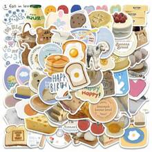 63 Adesivos Fofos de Desenho Animado, Adequados para Malas, Garrafas de Água, Capas de Telefone Celular, Laptops, Skates, Decorações de Halloween