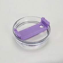New 40oz Sealed Plastic Transparent Lid Straw Cup Lid Car Cup Ice Cup - 40oz-白色 - 查看 7