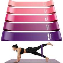 Exercise Bands Set Of 5 Resistance Bands For Exercise Workout Elastic Bands Fitn Bands For Men And Women Gth Training