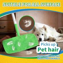 1/3/6片优质超细纤维拖把垫 - 长约25.4厘米，宽约11.5厘米，配有弹性可折叠可重复使用的拖把头，可水洗耐用的拖把布，适用于高效干湿清洁 - 彩色 - 查看 8