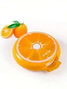 1 PC 7-Day Weekly Pill Organizer Container, Portable 7-Compartment Round Pill Box