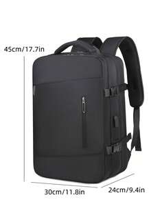 Travel Backpack For Men, 40L Flight Approved Carry On Backpack, Large Expandable Luggage Backpack, Business Travel Backpack With USB Charging Port And Anti Theft Pocket, 17 Inch Water Resistant Lightweight Business College Laptop Daypack Weekender Bag Large Capacity Bag