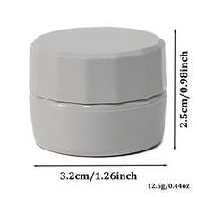 2 件 5 克可再填充化妆品罐，带盖空样品容器防漏瓶，适用于旅行化妆品面霜乳液磨砂膏指甲油固体化妆品