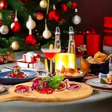 لوح بيتزا من البامبو، لوح بيتزا عالي الجودة مع مقبض، لوح خدمة بيتزا طبيعي، لوح تقطيع خشبي للبيتزا المنزلية، تقطيع الفاكهة والخضروات والخبز والجبن، لوح خدمة، اكسسوارات المطبخ