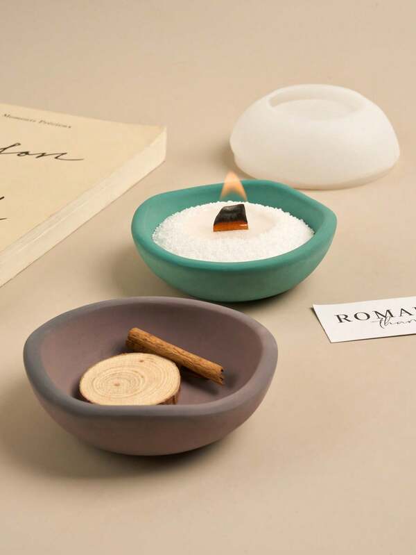 1pc Bowl Silicone Mold, Asymmetrical Bowl Resin Mold, Jewelry Dish, Flower Pot Concrete Mold, Home Decor, Diy Crafts