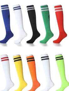 Kids' Soccer Socks - Non-Slip Long Tube/Over-The-Knee Athletic Socks For Boys & Girls | Anti-Slip Sports Socks For Football Games