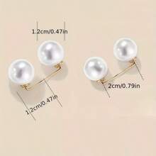 2pcs Pearl Jeans Ankle Clip, Chest Anti Light Needle, Anti Stepping Slipper Buckle, Pants Length Adjuster - Multicolor - View 12