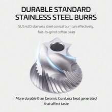 Quality Is A Great Help With Hand-Cranked Coffee Machines - Black - View 6