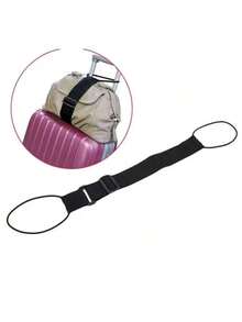 2024 Model Travel Luggage Strap, Portable And Adjustable For Small And Lightweight Suitcase Luggage Packing Strap Travel Bag Holder Strap For Travel Flight Business Trip Holiday For Suitcase Backpack Bag For School School Accessories School Stuff - 黑色 - 查看 2